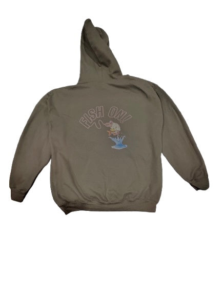 WILDMAN FISH ON HOODIE